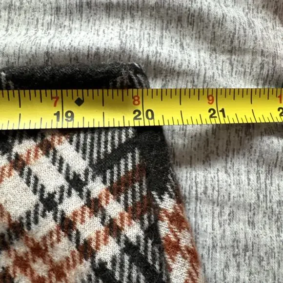 Arula Plus Soft Flannel Plaid Zip Back Paris Mini Skirt Skort - Size 2X, Stretch - Picture 8 of 9